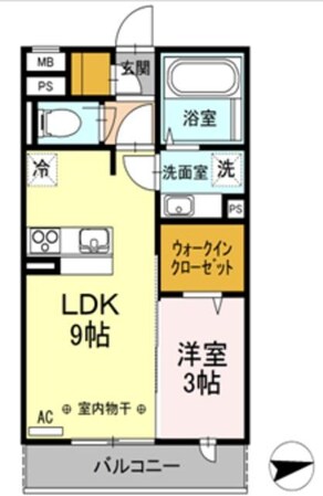 コゥジーコートの物件間取画像